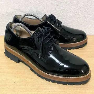 CALZADOS BONTRE 통굽 에나멜 블랙 스페인산 38