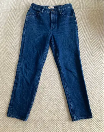 YANUK x 카네코 아야 하이라이즈 슬림 테이퍼트 데님 팬츠 26인치