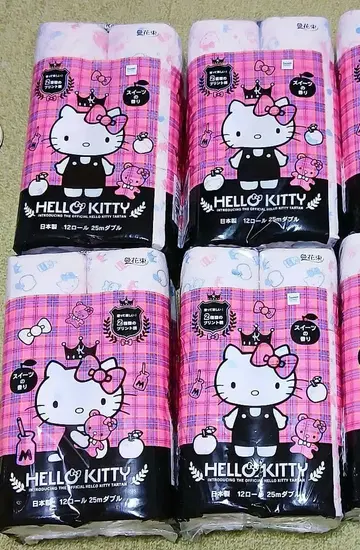 헬로키티 토일렛 페이퍼 12롤 4팩 화장실 용품 산리오