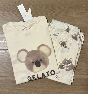 [ 미사용 새상품 ] 젤라또피케 코알라 긴팔 T셔츠 & 올 패턴 롱팬츠