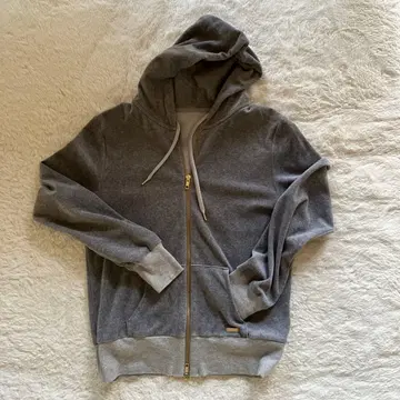 YORT 풀 집업 그레이 후드티