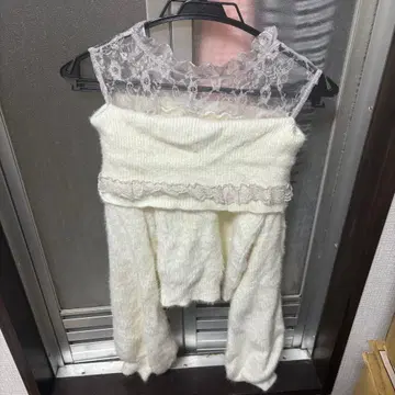 MARS 니트 화이트 핑크