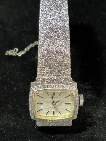 Citizen 21 jewels 실버 수동 와인딩 시계 중고품
