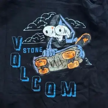 VOLCOM 블랙 후드티 키즈M