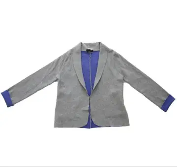 [ antiqua ] 완판템 바이컬러 면 니트 자켓 가디건