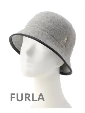 FURLA 그레이 버킷 햇 울 100%