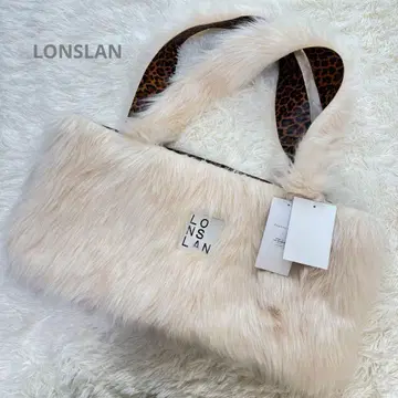 [택 포함 새상품] LONSLAN 2WAY 리버서블 퍼 빅 토트