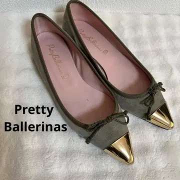 새상품급 프리티 발레리나 플랫 펌프스 발레 슈즈 스웨이드