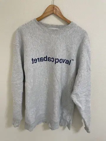 Cabaret Poval 로고 크루넥 그레이 XXL