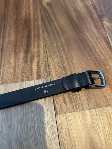 UNITED ARROWS 블랙 가죽 벨트 85