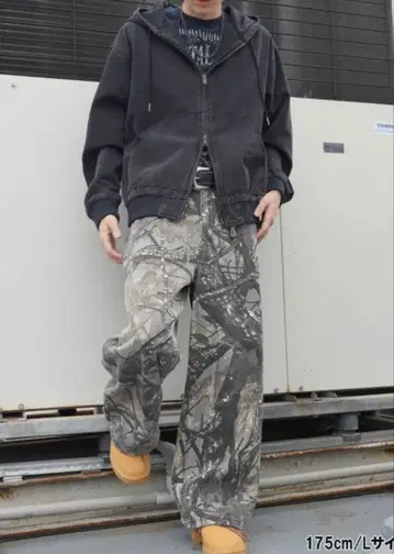 Makes style 지퍼 후드티 M