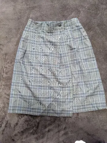 SOVEREIGN 체크 무늬 타이트 스커트 38