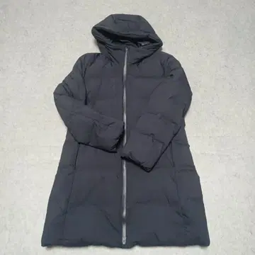 유니클로 심리스 다운 코트 여성용 XL 네이비