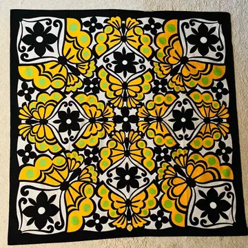 새상품급 교토 카케후다 kyoto kakefuda 나비 문양 목화 보자