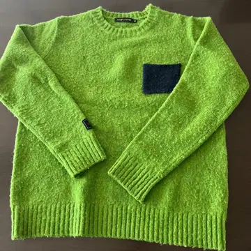 러프 스웰 그린 니트 스웨터 M