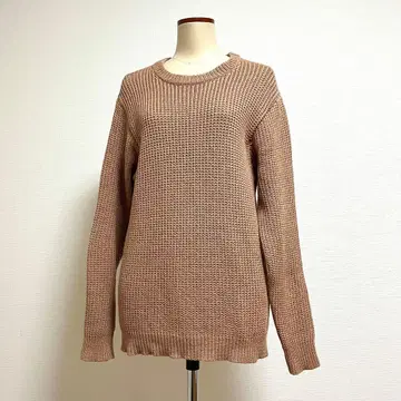 유나이티드 애로우즈 코튼 니트 XL 베이지