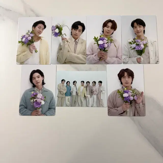 방탄소년단 Proof 플라워 포토카드 세트