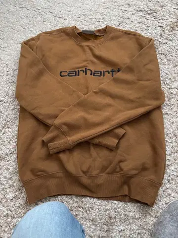 carhartt 브라운 맨투맨 트레이닝복
