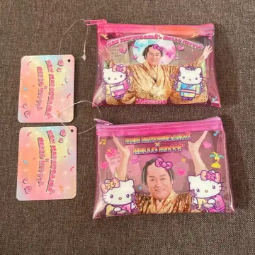 2개 마츠켄 삼바 x 헬로키티 파우치 마츠켄키티 콜라보