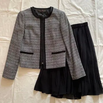 [새상품급] Reflect 트위드 셋업 블랙 9호