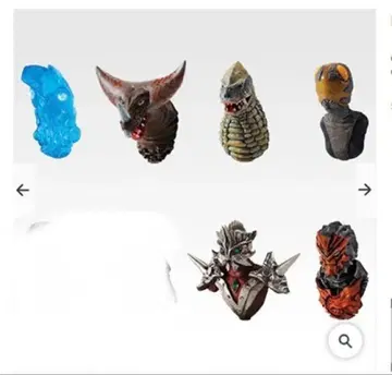 울트라맨 시리즈 1번 복권 괴수대전집 vol.2 F상 괴수도감 6종