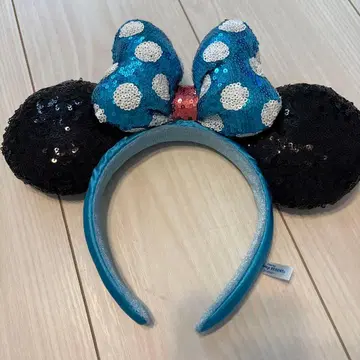 미니 마우스풍 스팽글 머리띠