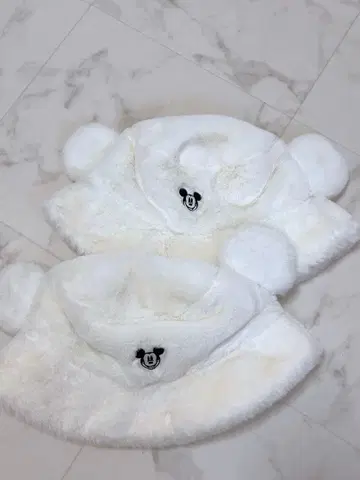 미키마우스 화이트 햇 58cm 버킷햇 디즈니 2점