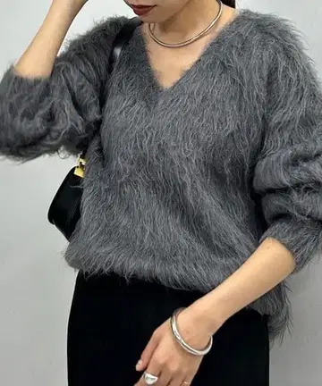 LOUNGEDRESS 2WAY 샤기 니트