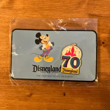 디즈니랜드 70주년 기념 핀 배지