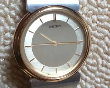 [ 작동품 레어 ] SEIKO 남성용 손목시계 쿼츠 골드 다이얼