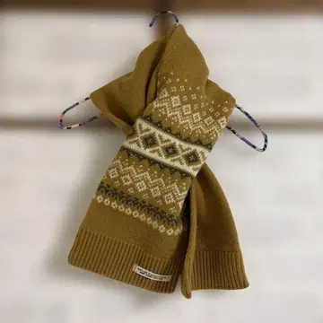 펠리시모 써니클라우드 니트 머플러 머스타드