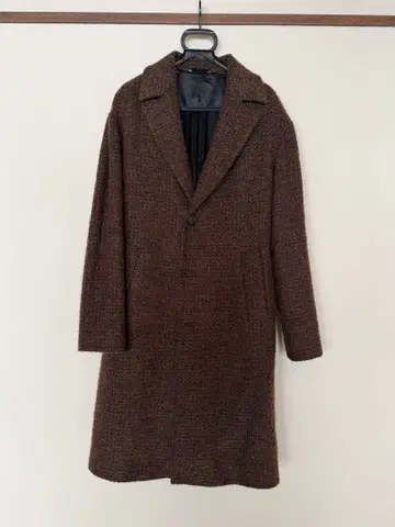 hevo 브라운 체스터 코트 허리 벨트 포함