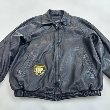 90s BILL BLASS 블랙 램 가죽 자켓 L 할리