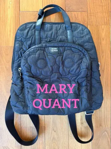 MARY QUANT 블랙 백팩