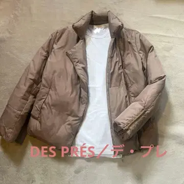 여성용 베이지 다운 자켓 숏 기장 7호