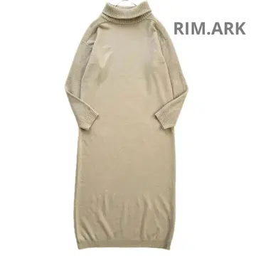 림아크 RIM.ARK 패턴 울 니트 롱 원피스