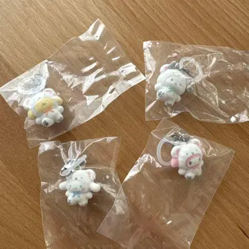 산리오 메지루시 액세서리 후와후와 스노우 가챠가챠