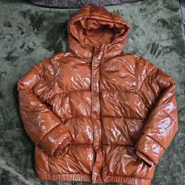 ZARA 충전솜 광택 다운 자켓 브라운 XL 사용 횟수 1회