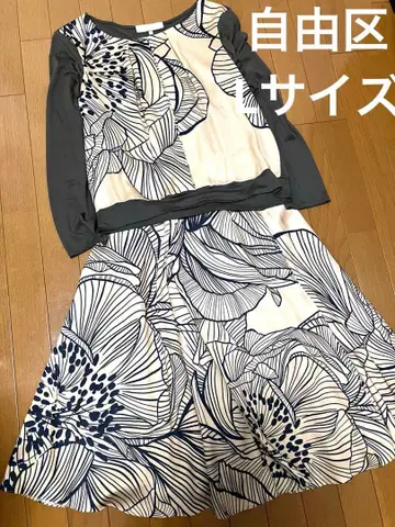 2장 세트 자유구 셋업 원피스 L 티셔츠 스커트 40
