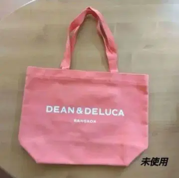 [ 미사용 ] DEAN & DELUCA 토트백 오렌지 코랄 핑크