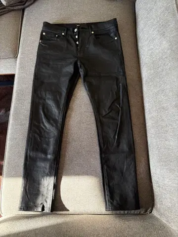 PURPLE-BRAND 블랙 데님 슬림 핏