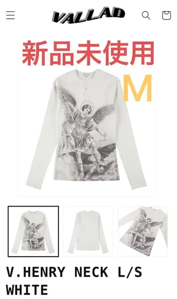 VALLAD V.HENRY NECK L/S m 사이즈