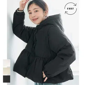 coca 코카 4way 탈착식 충전솜 아우터 L 4way 블랙