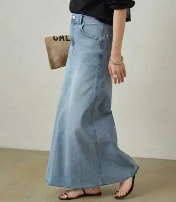 LOUNGEDRESS 데님 맥시 스커트