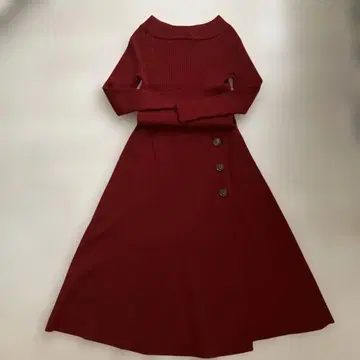 스트로베리 필드 셋업 니트 빨간색