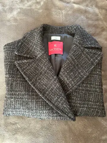 IENA LA TORRE 체크 코트 36