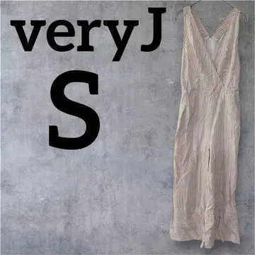 새상품급 veryJ [ S ] 스트라이프 올인원 화이트 핑크