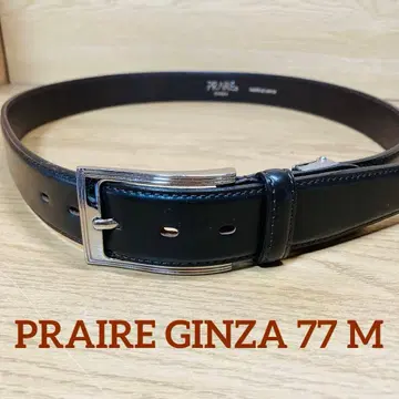 PRAIRE 긴자 가죽 벨트 W77 M 사이즈 다크 브라운 PRARE