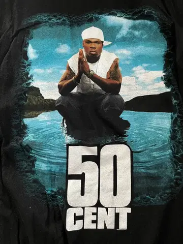 50 Cent 그래픽 T셔츠 2005년제