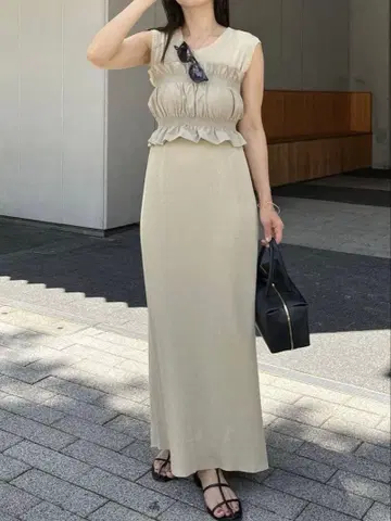 카프리슈레마쥬 뷔스티에 set 라메 원피스